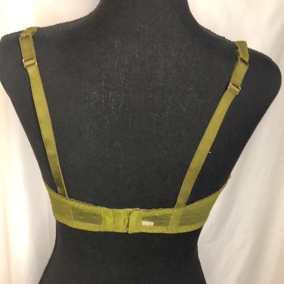 AUDEN green lace Balconette coverage unlined bra. Size 34 DD. - Picture 4 of 7